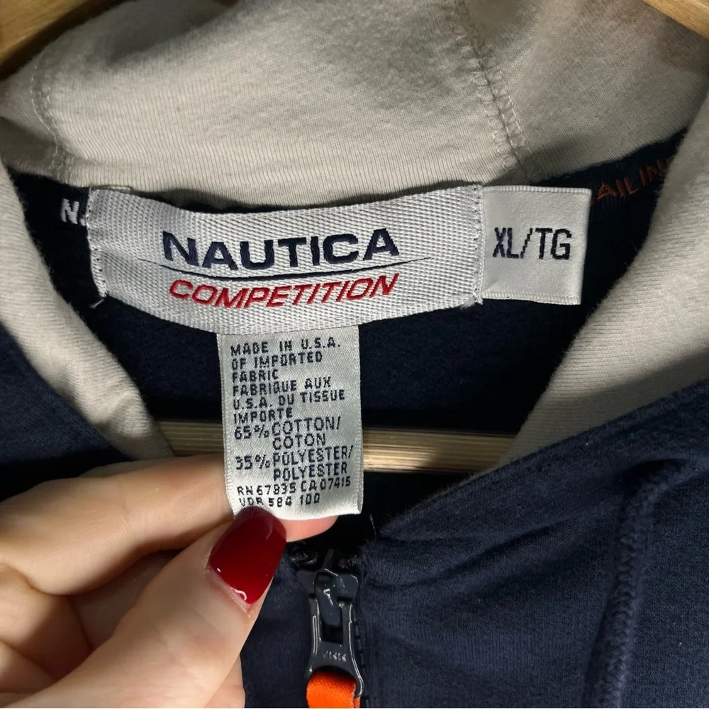 Vintage Nautica Quarter Zip Sleeveles Shirt size XL - Picture 6 of 7